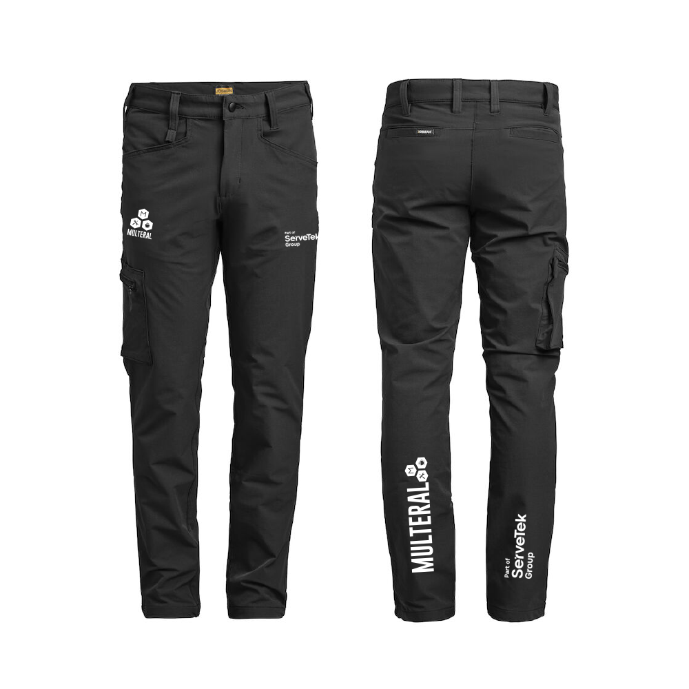 2318 Servicebyxa stretch Svart