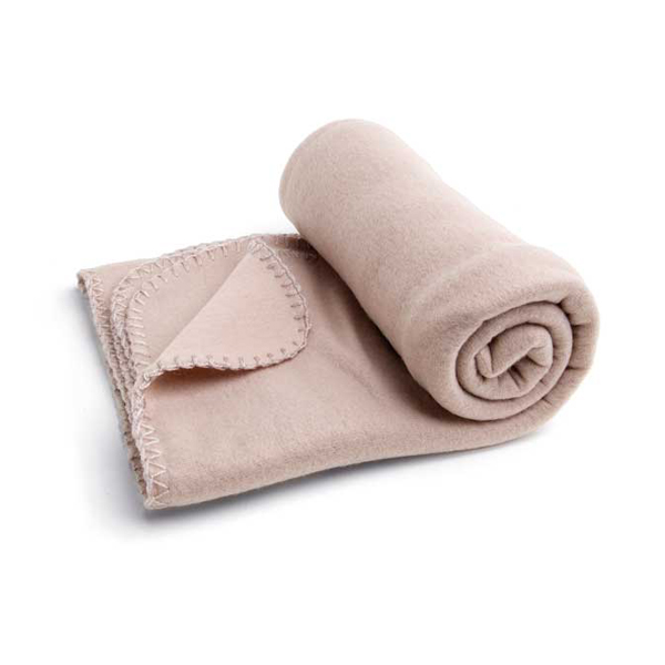 Fleecepläd Basic Beige